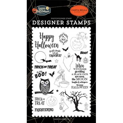 Carta Bella Happy Halloween Clear Stamps - Troil & Trouble